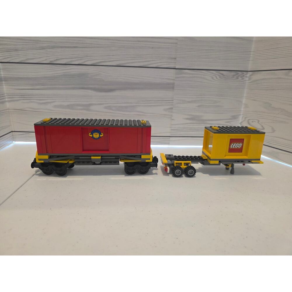 Lego City Cargo Train Boxcars 7939 Waggon loarding Car